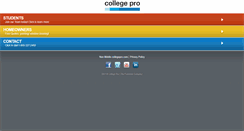 Desktop Screenshot of m.collegepro.com