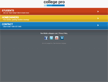 Tablet Screenshot of m.collegepro.com